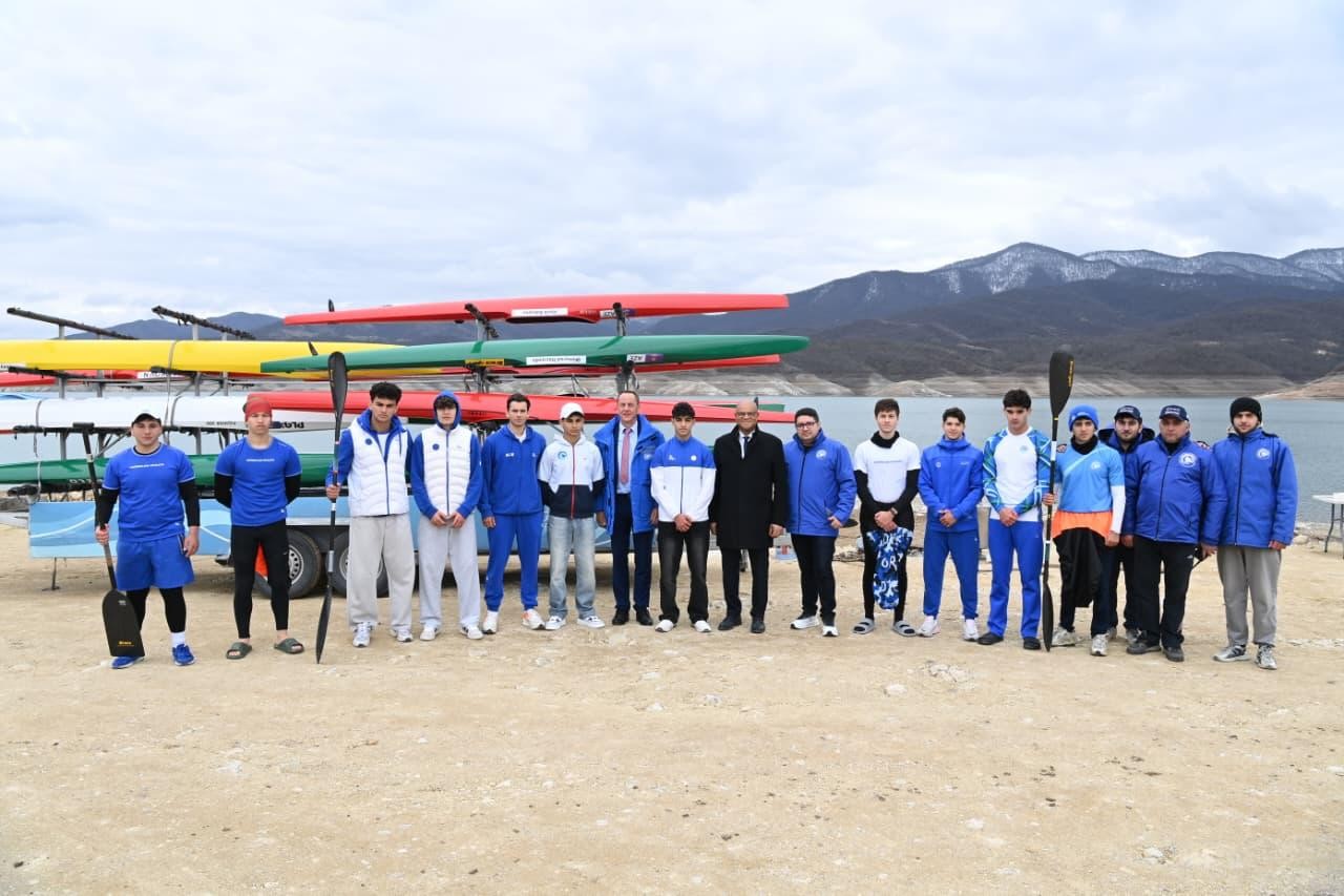 Federasiya prezidentləri Sərsəng su anbarına baxış keçiriblər - FOTOLAR